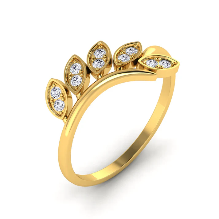 Leaf casual ring