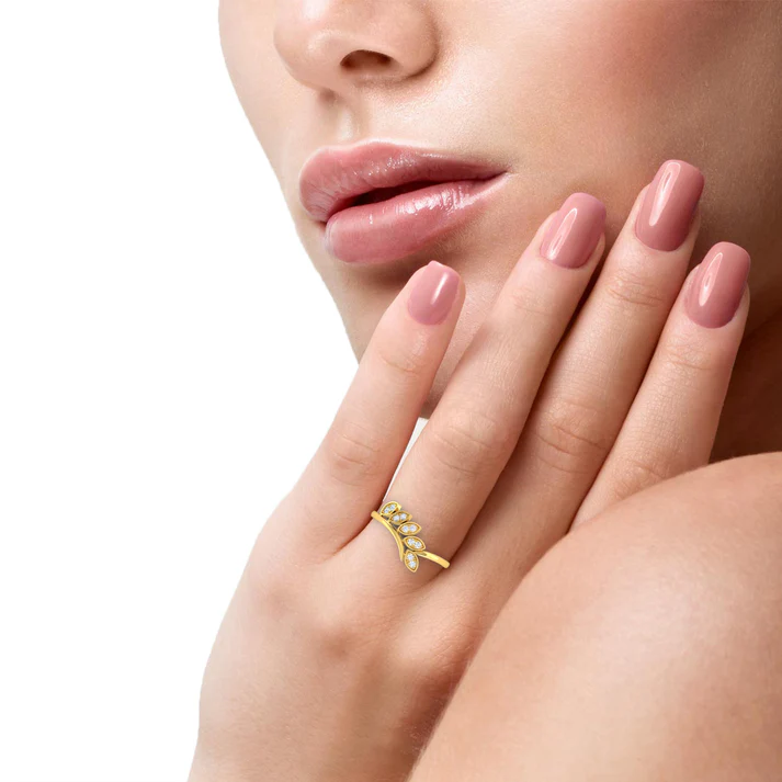 Leaf casual ring