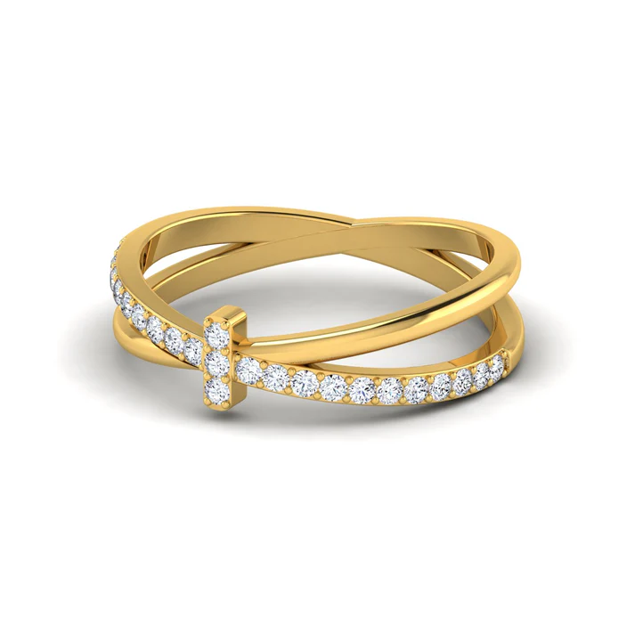 Modernist Diamond Ring