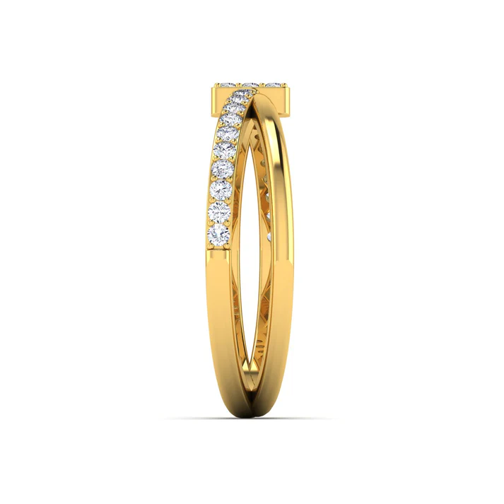 Modernist Diamond Ring