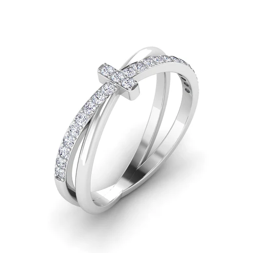 Modernist Diamond Ring