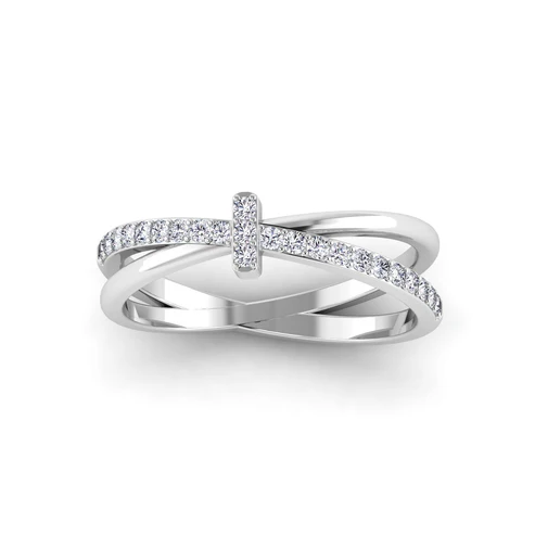 Modernist Diamond Ring