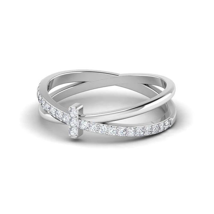 Modernist Diamond Ring