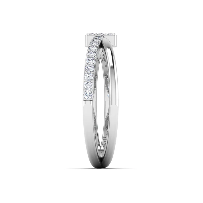 Modernist Diamond Ring