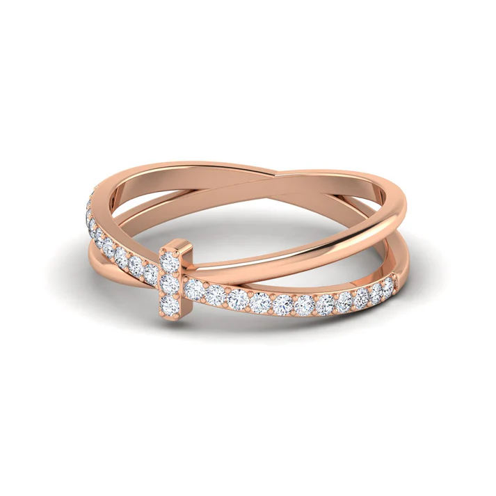 Modernist Diamond Ring