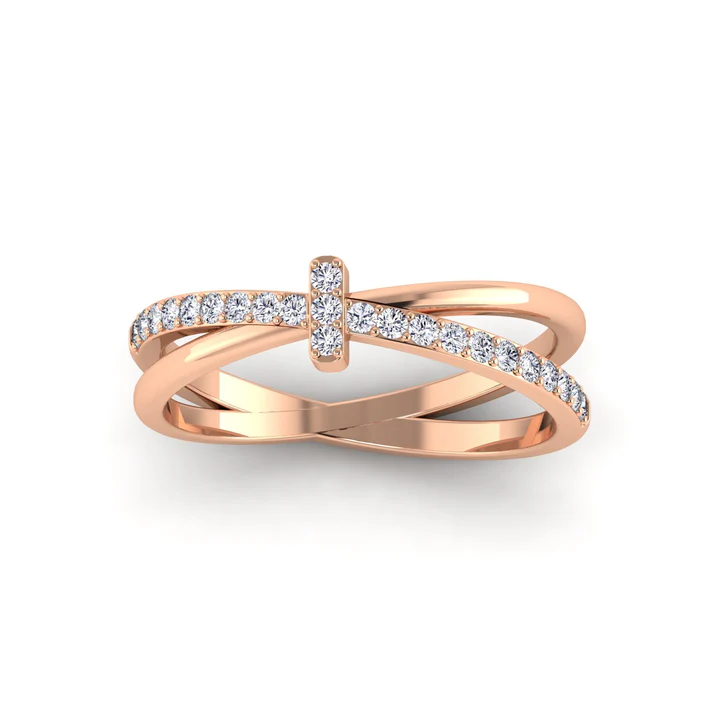 Modernist Diamond Ring