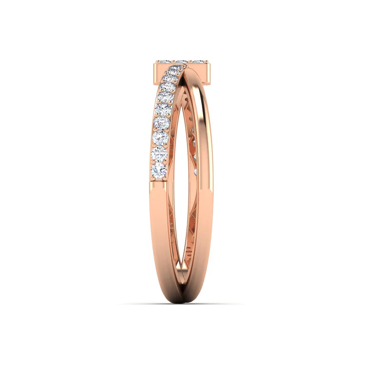 Modernist Diamond Ring