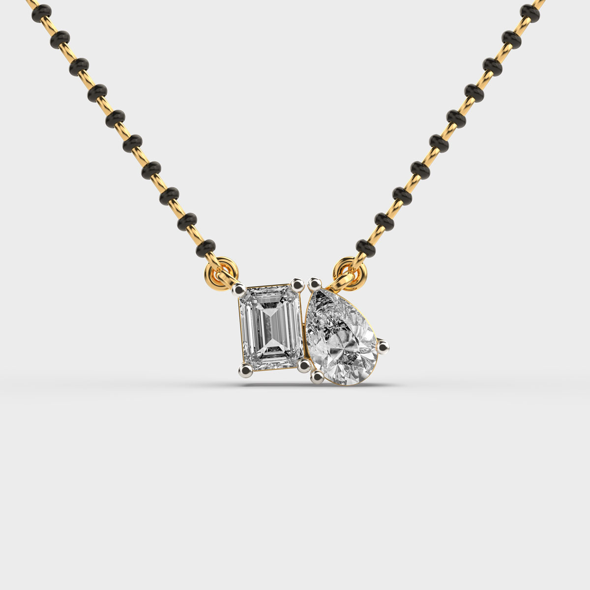 Toi-Et-Moi Diamond mangalsutra  (With Chain)