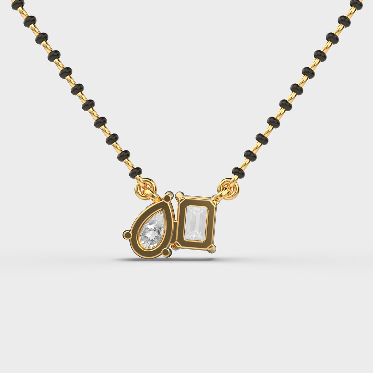 Toi-Et-Moi Diamond mangalsutra  (With Chain)