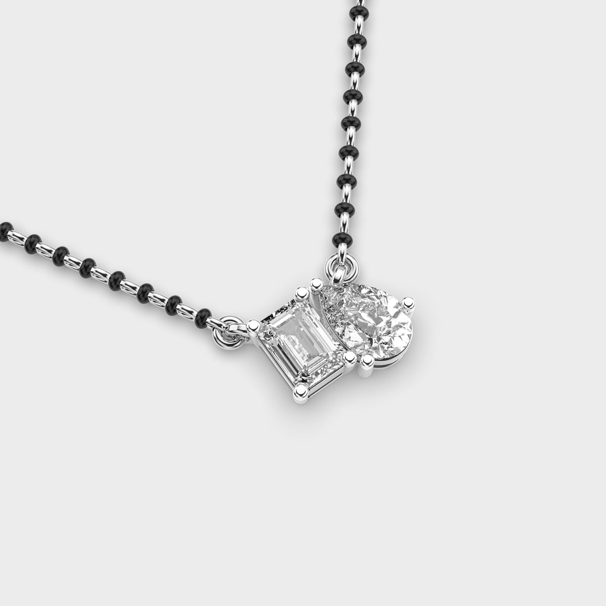 Toi-Et-Moi Diamond mangalsutra  (With Chain)