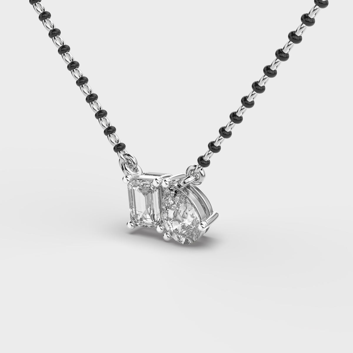 Toi-Et-Moi Diamond mangalsutra  (With Chain)