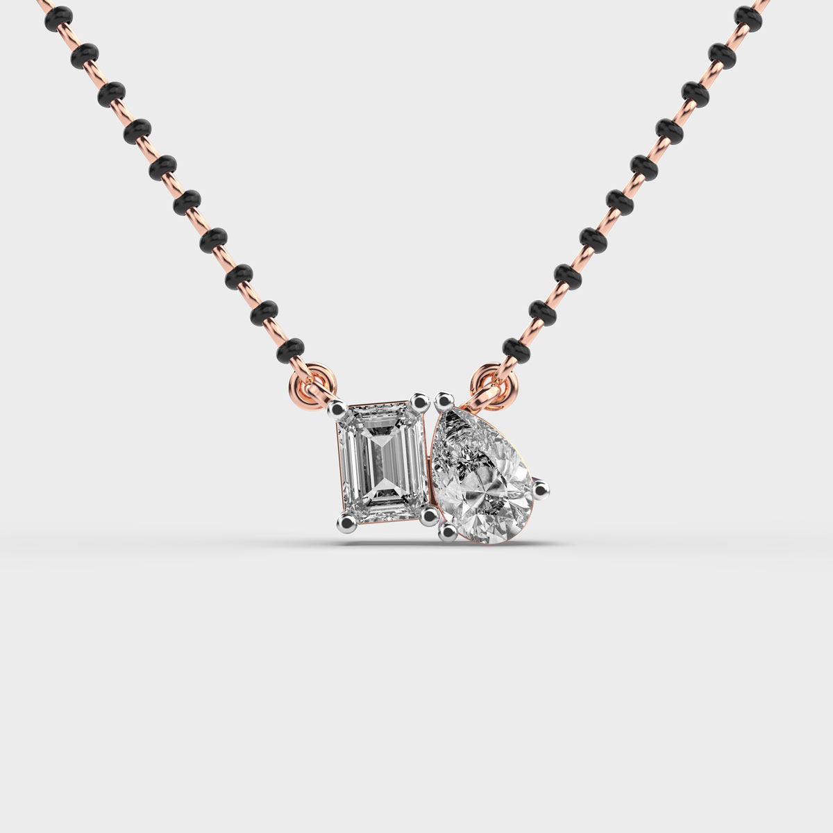Toi-Et-Moi Diamond mangalsutra  (With Chain)