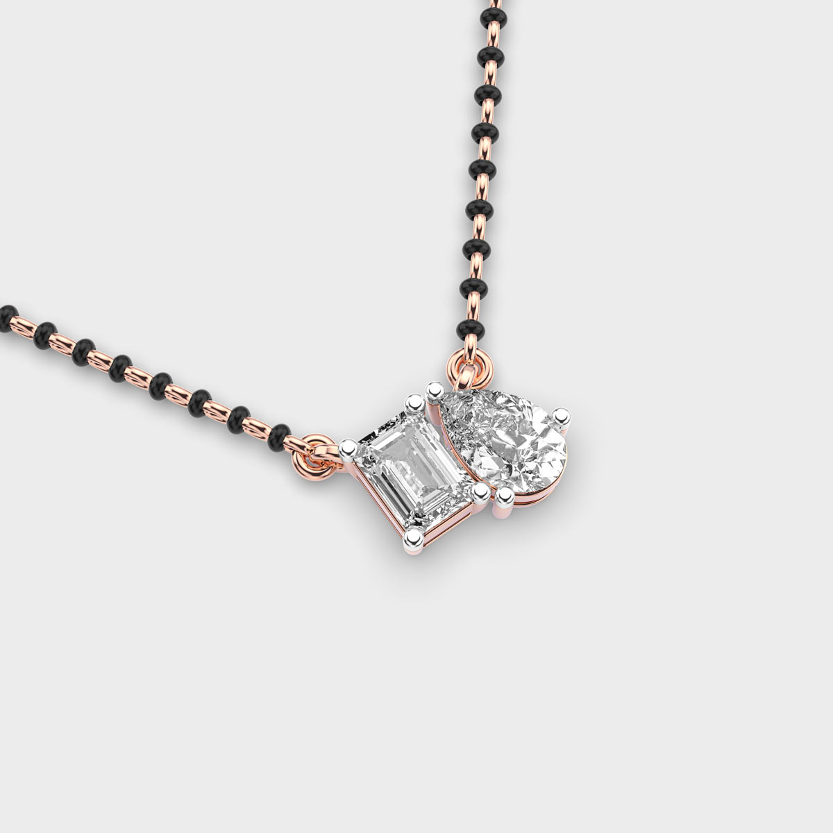 Toi-Et-Moi Diamond mangalsutra  (With Chain)