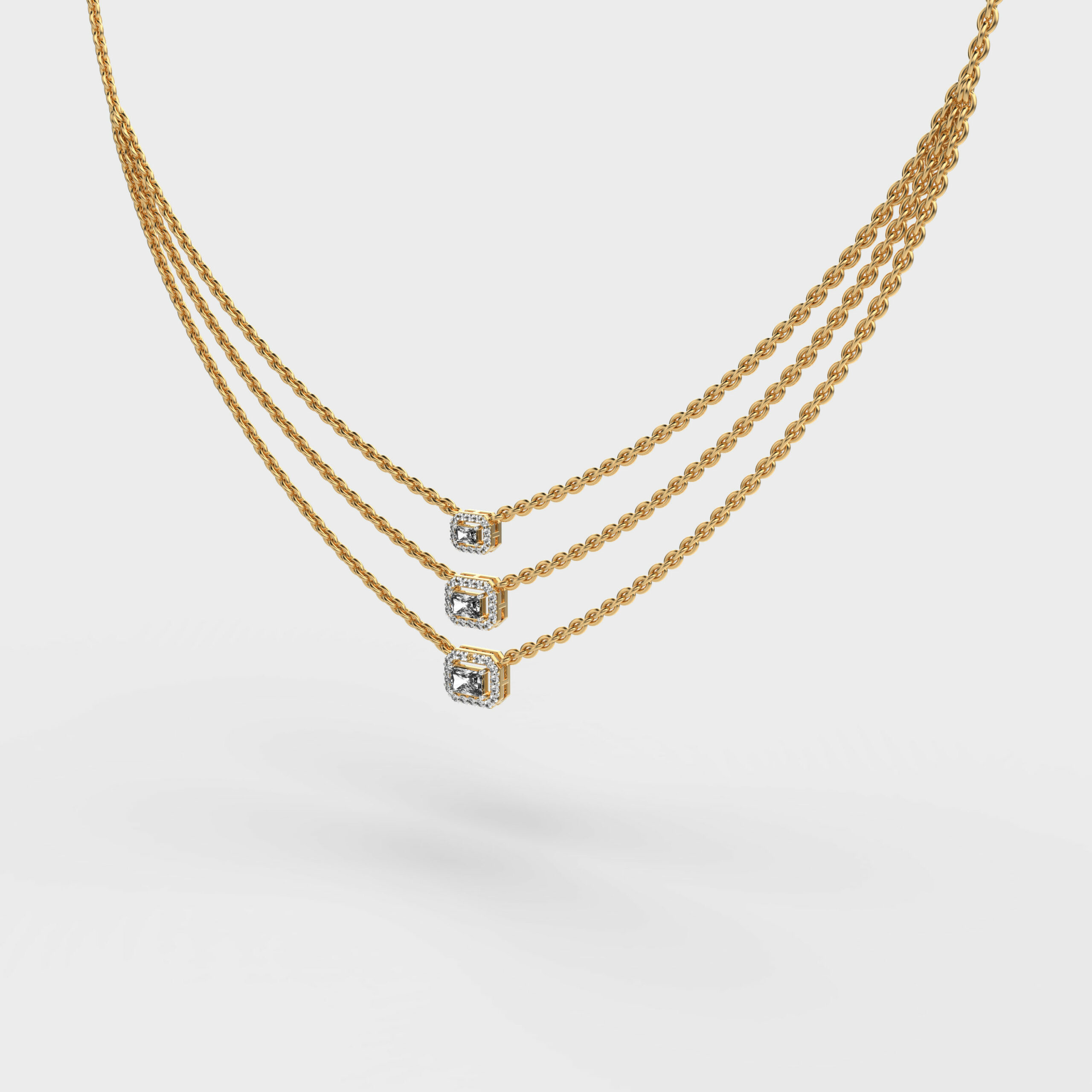 Chic n Sleek Diamond Necklace