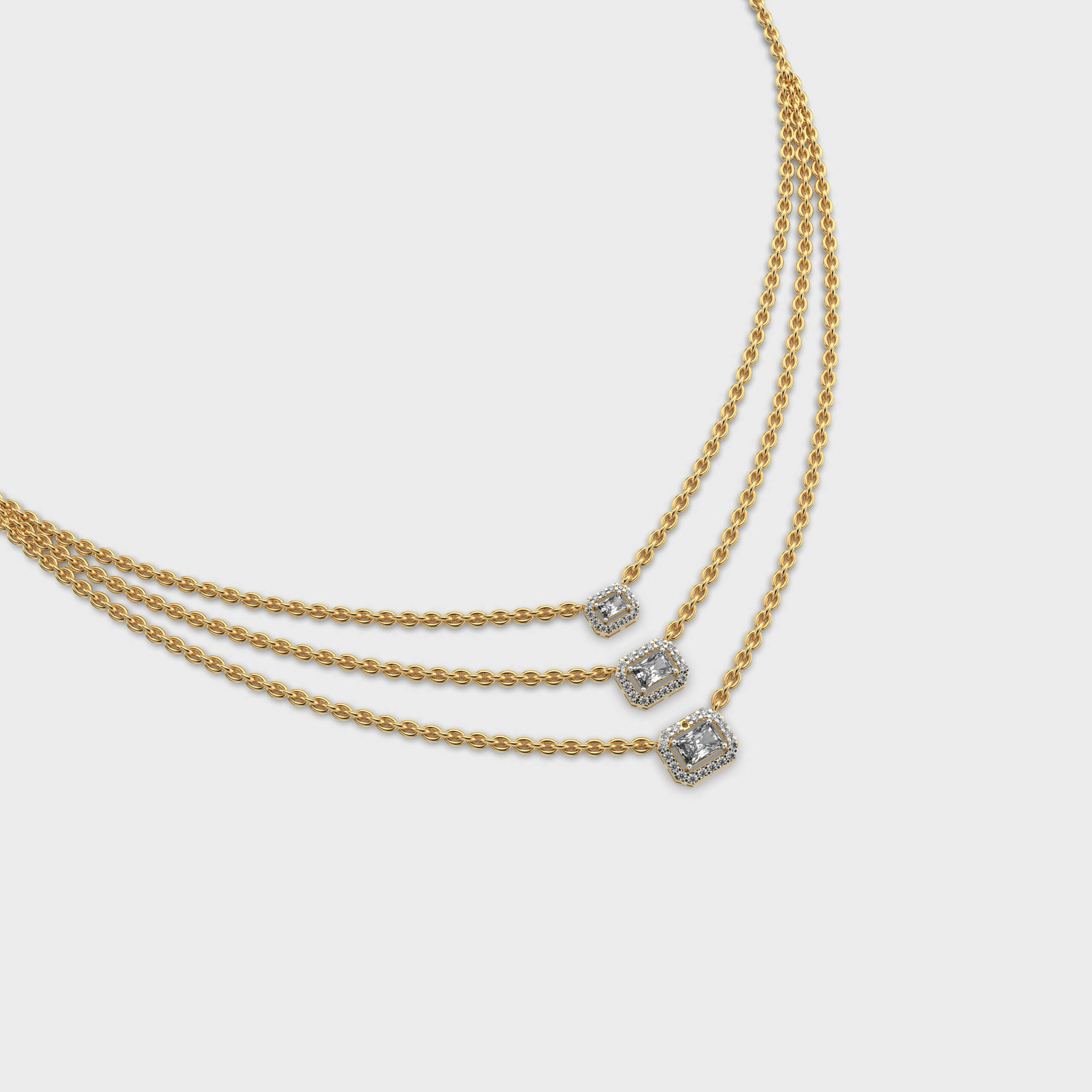 Chic n Sleek Diamond Necklace