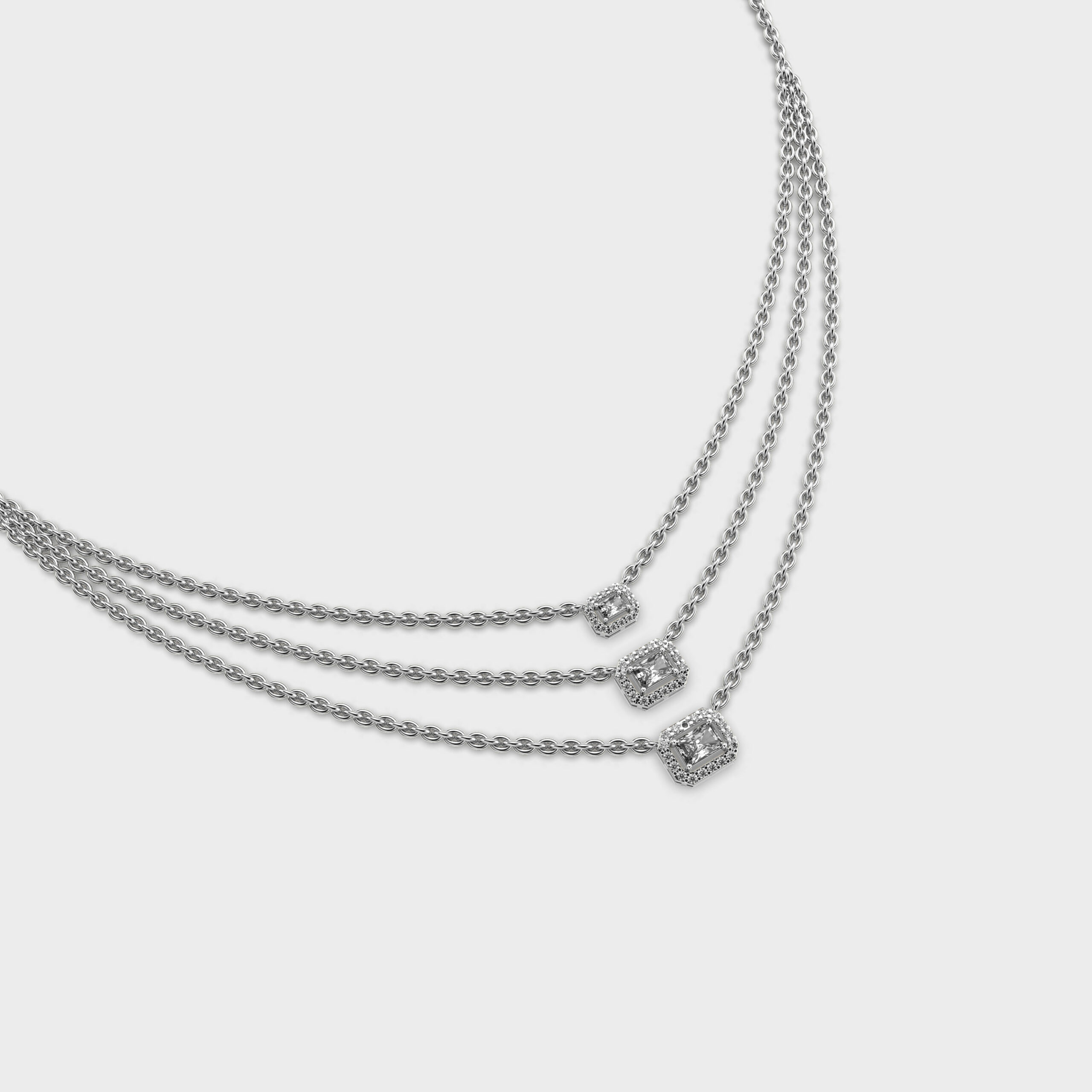 Chic n Sleek Diamond Necklace