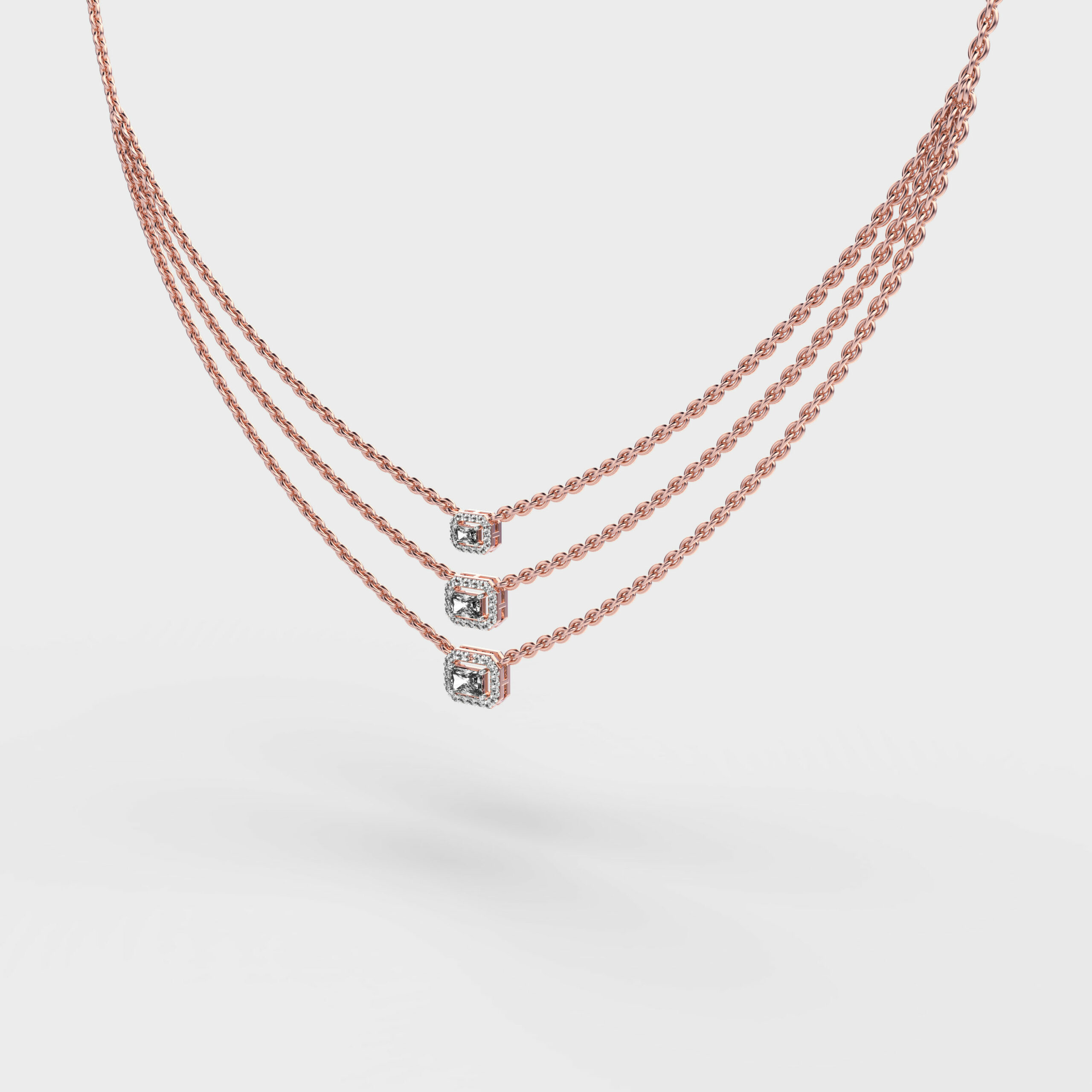 Chic n Sleek Diamond Necklace