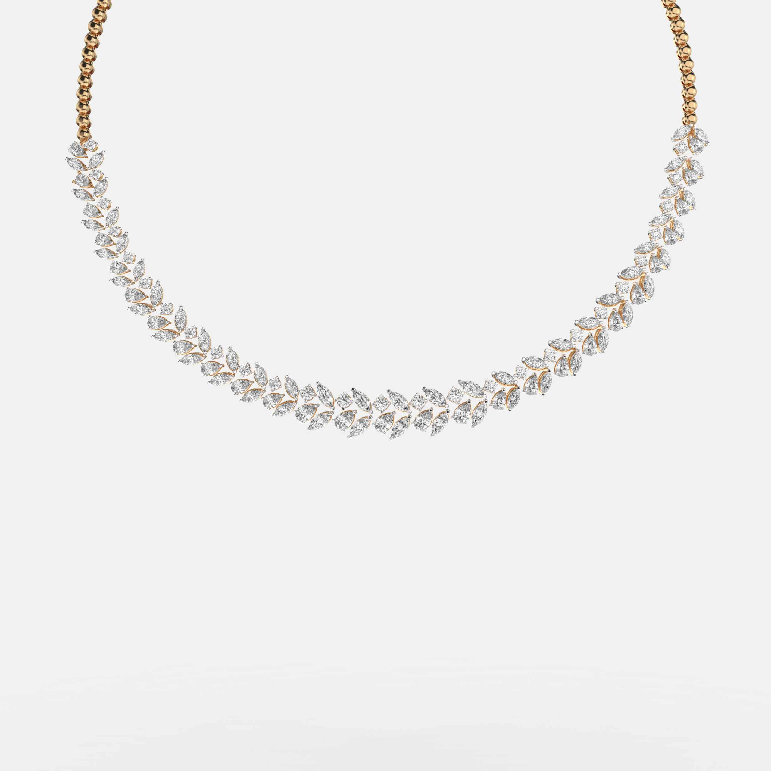 Diamond Fern Necklace