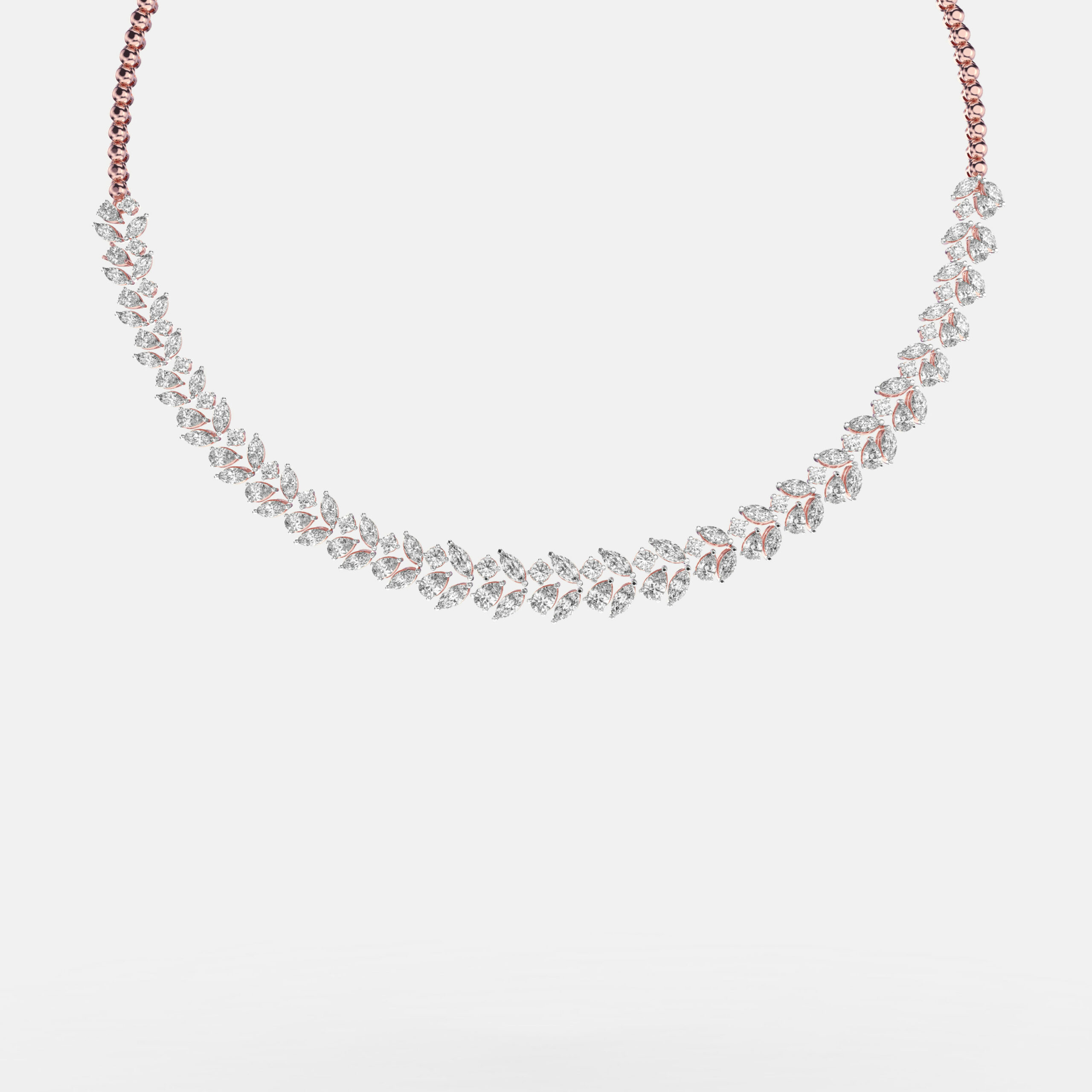 Diamond Fern Necklace