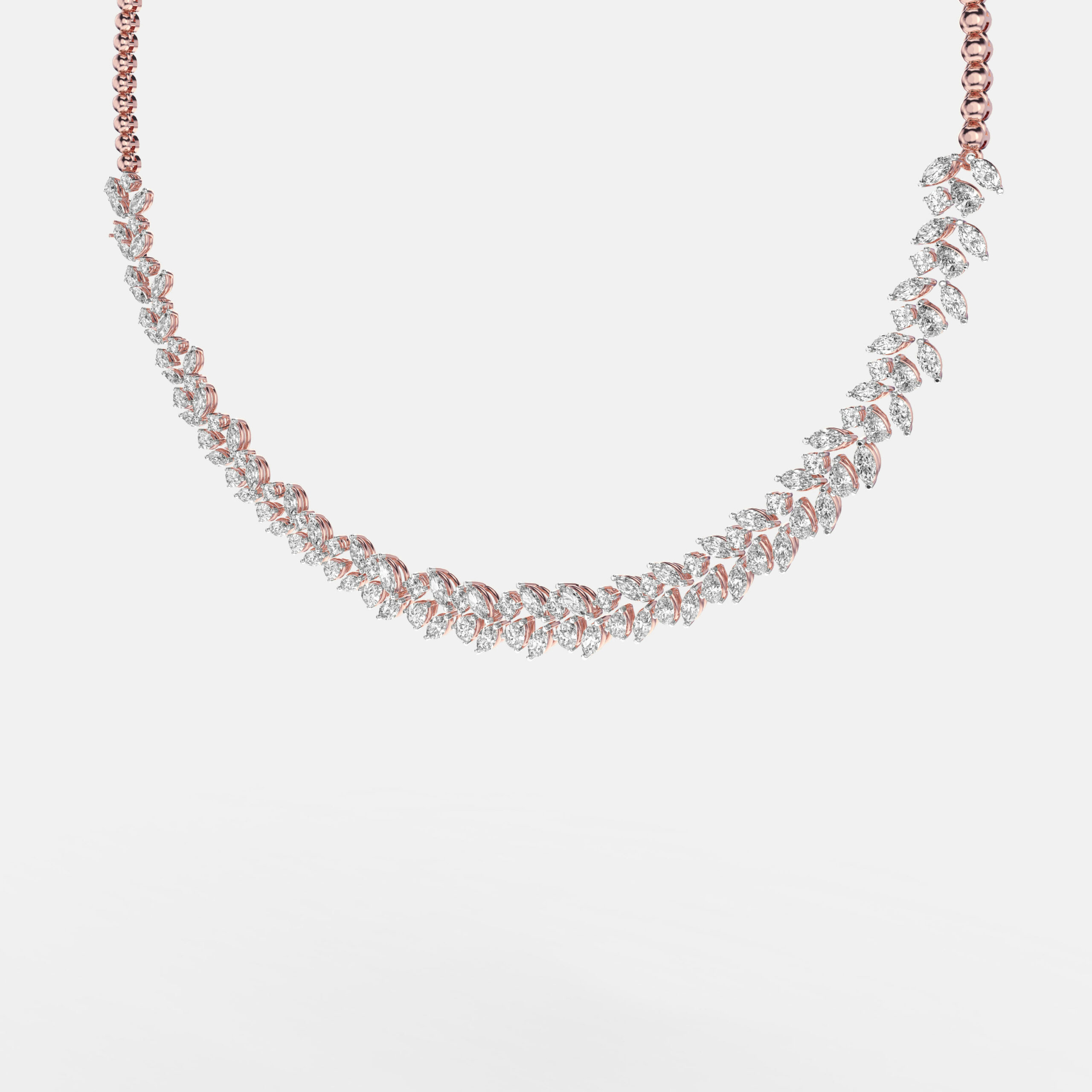 Diamond Fern Necklace