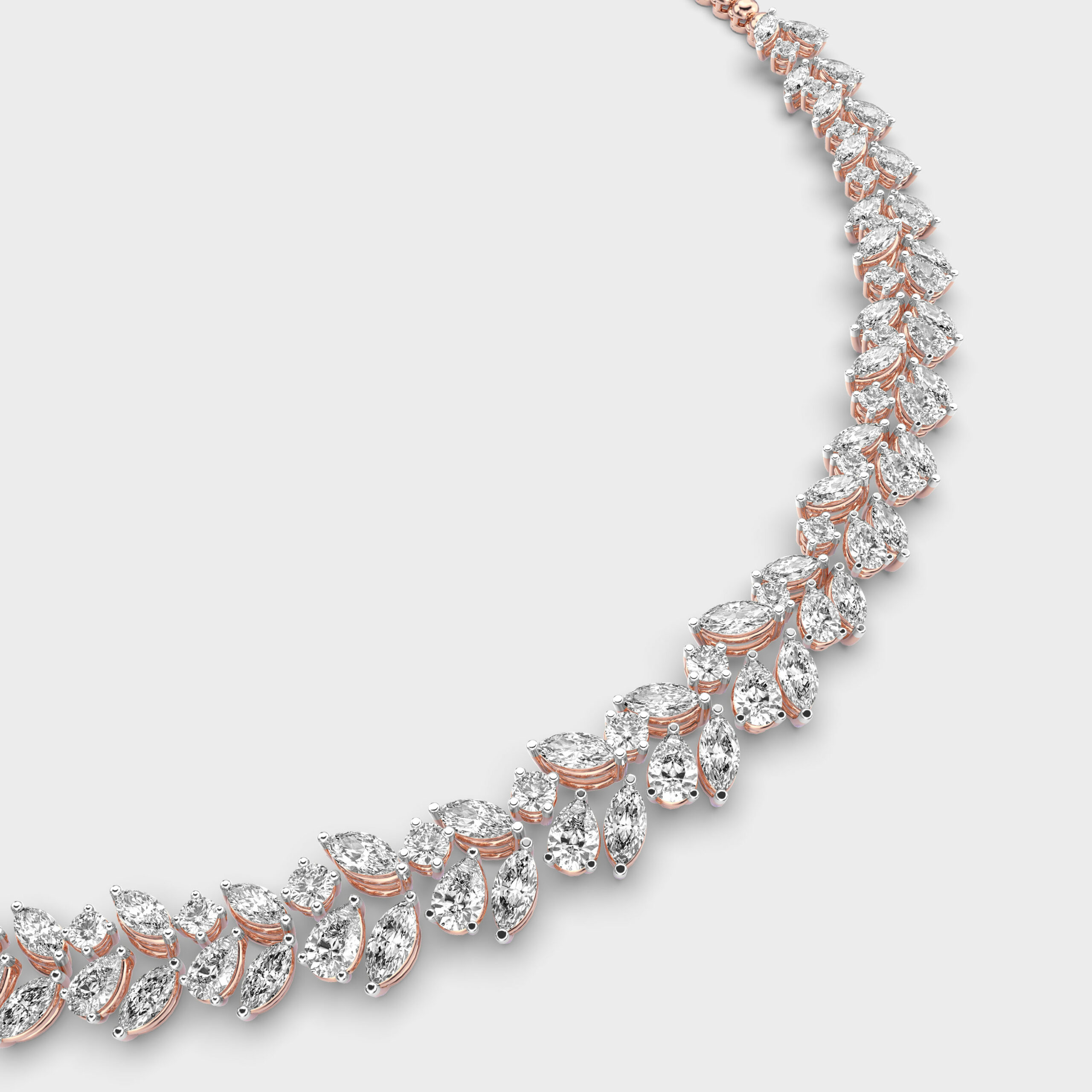 Diamond Fern Necklace