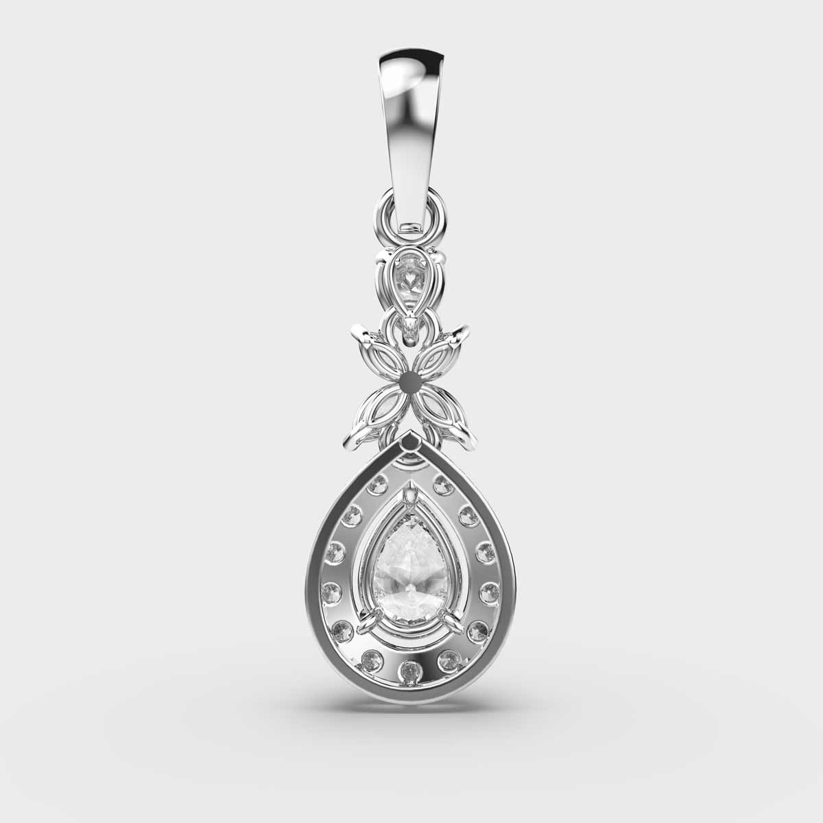 Diamond Drop Pendant (Without Chain)