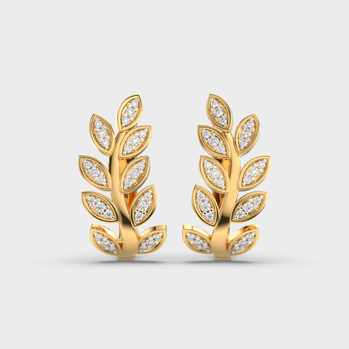 Golden Leaf Bliss Hoops