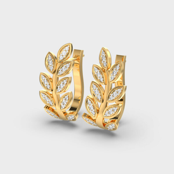 Golden Leaf Bliss Hoops
