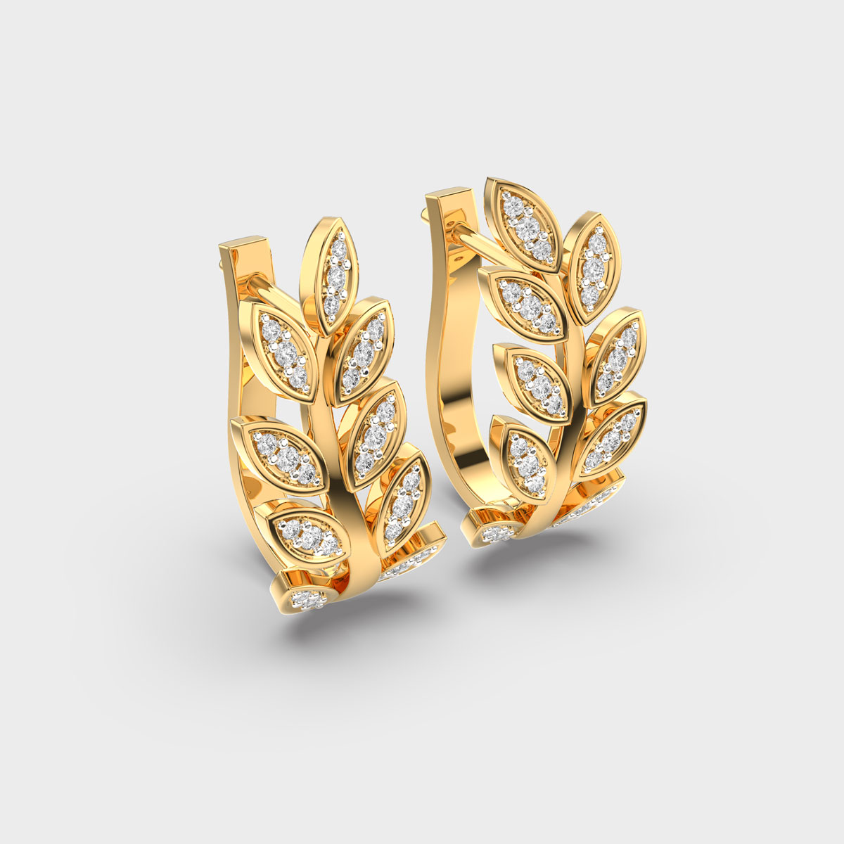 Golden Leaf Bliss Hoops