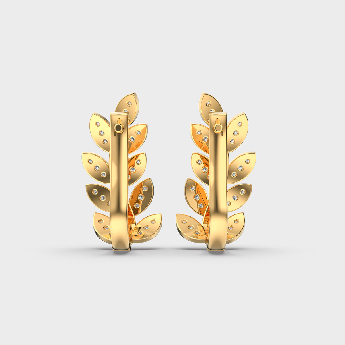 Golden Leaf Bliss Hoops