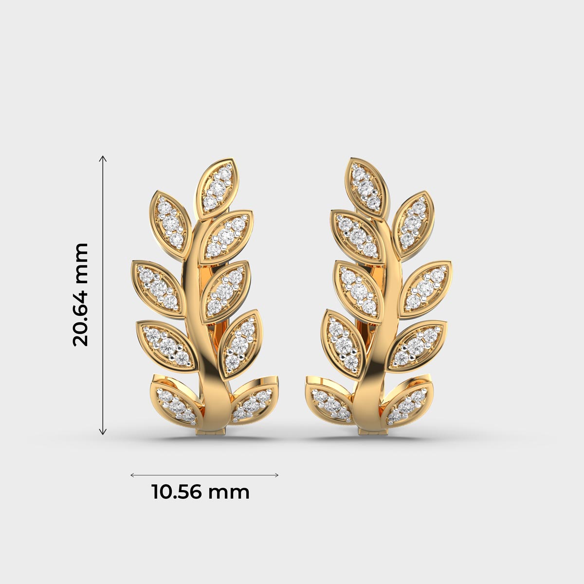 Golden Leaf Bliss Hoops