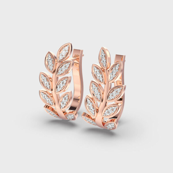 Golden Leaf Bliss Hoops