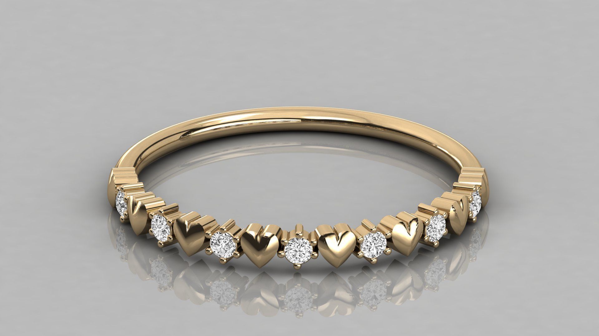 Heartlight Band Ring