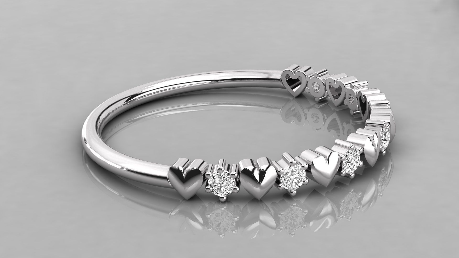 Heartlight Band Ring