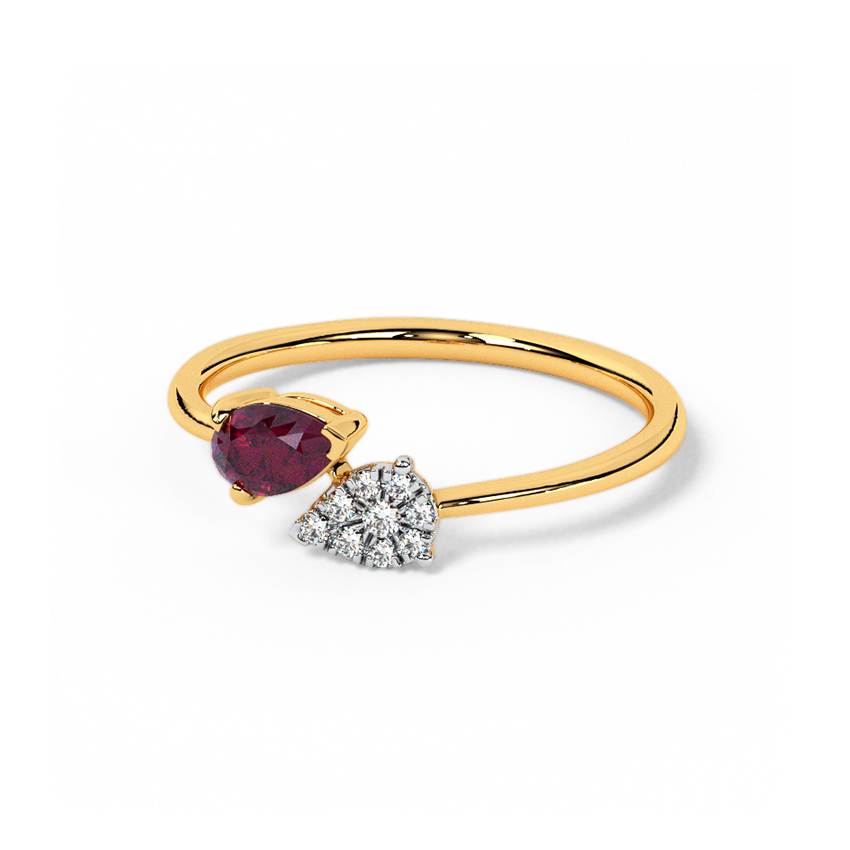 Crimson & Crystal Ring
