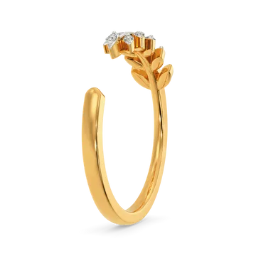 Fern Frond Diamond Rings