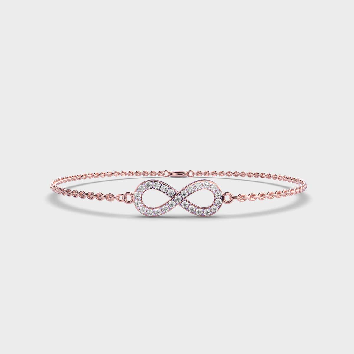 Eternity Glam Diamond Encrusted Chain Bracelet