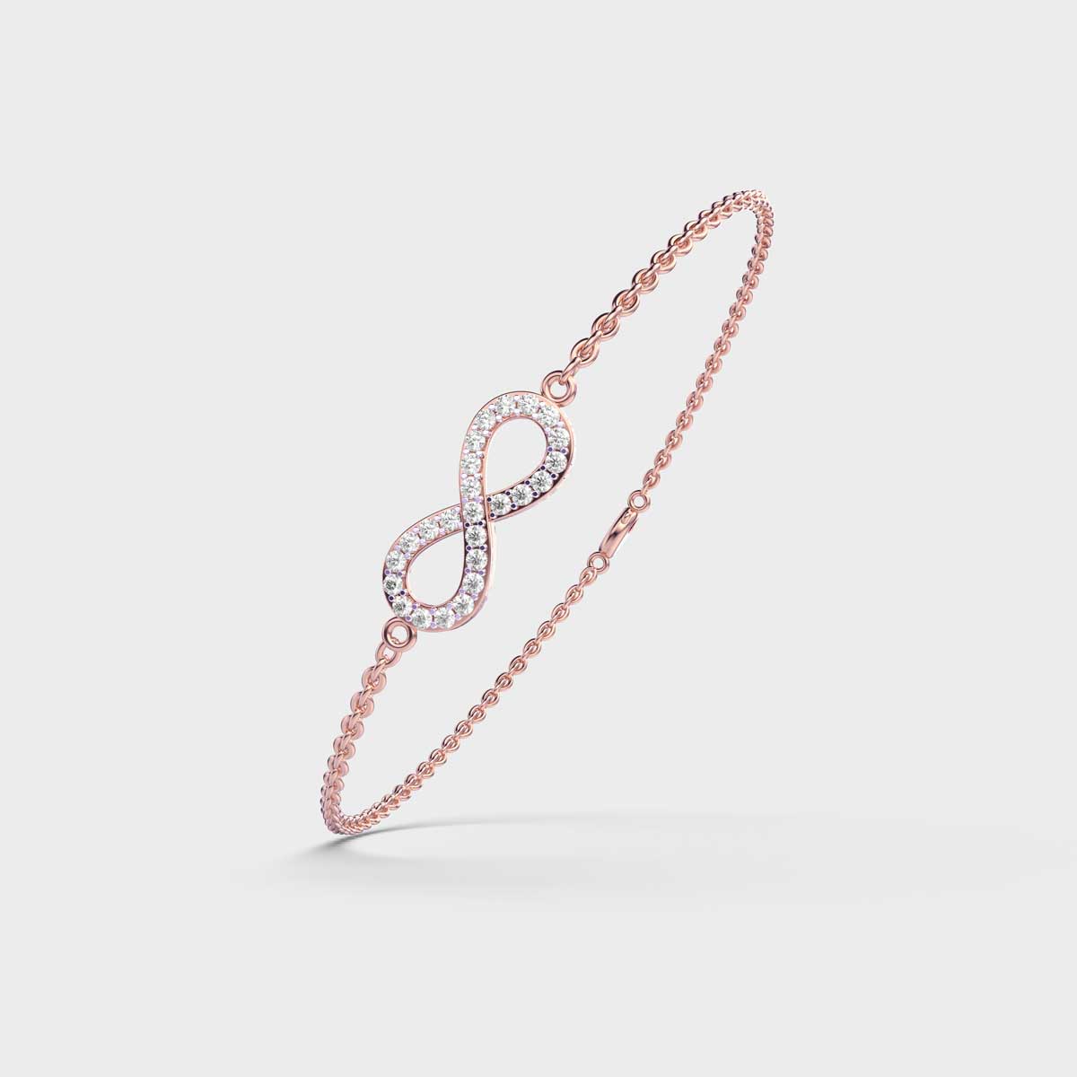 Eternity Glam Diamond Encrusted Chain Bracelet