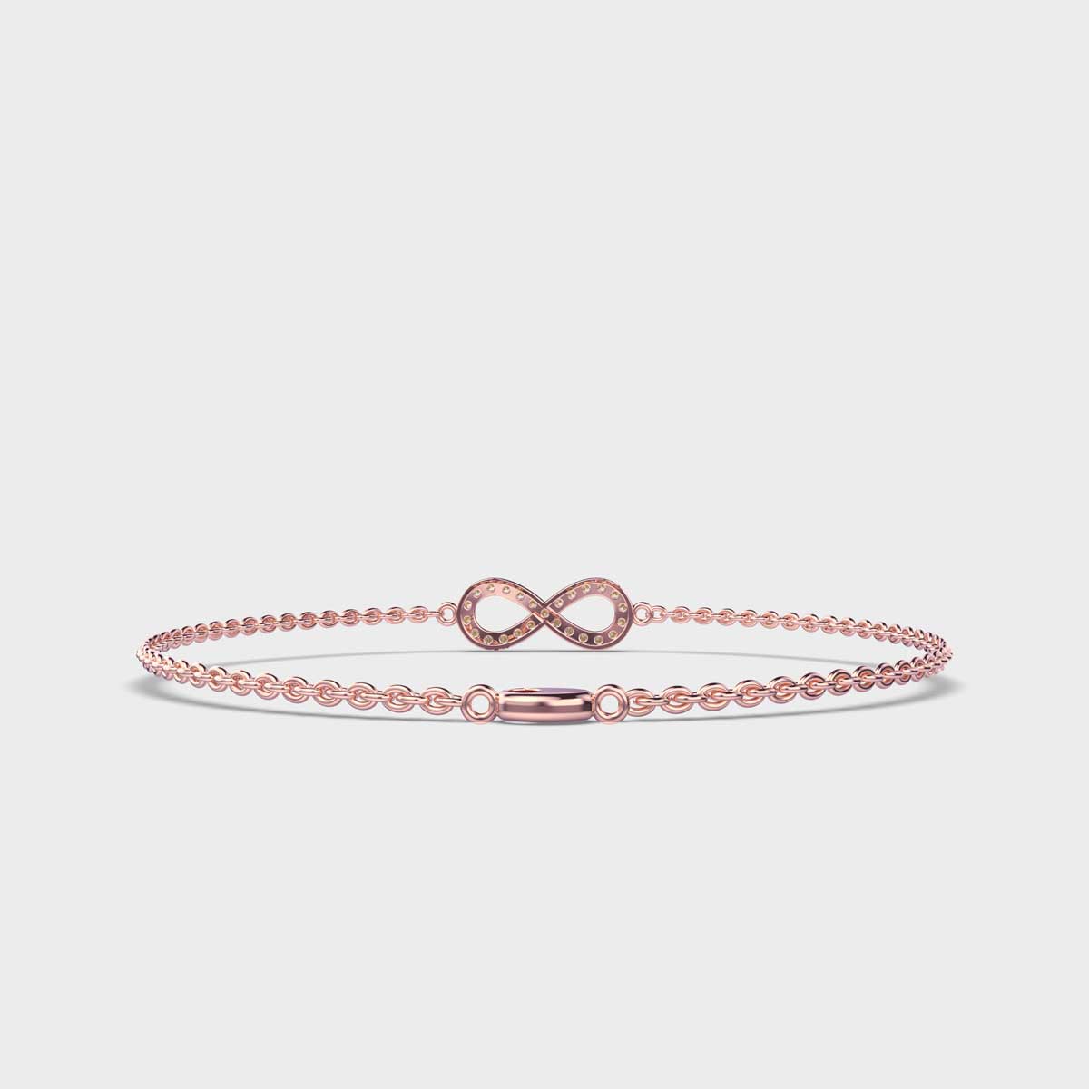Eternity Glam Diamond Encrusted Chain Bracelet