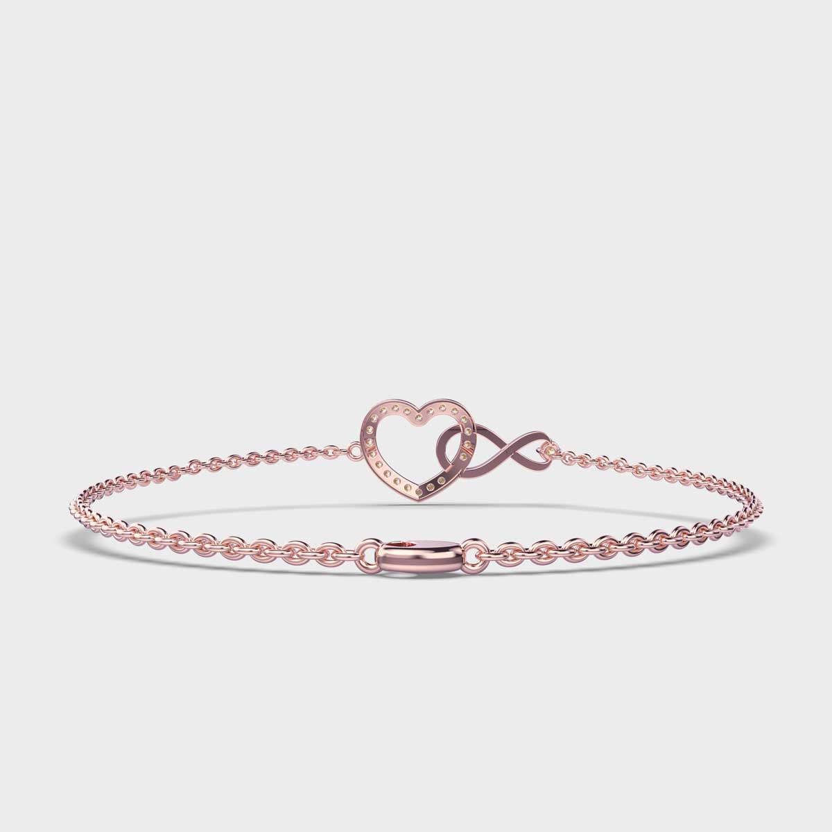 Eternal Love Chain Bracelet with Diamonds