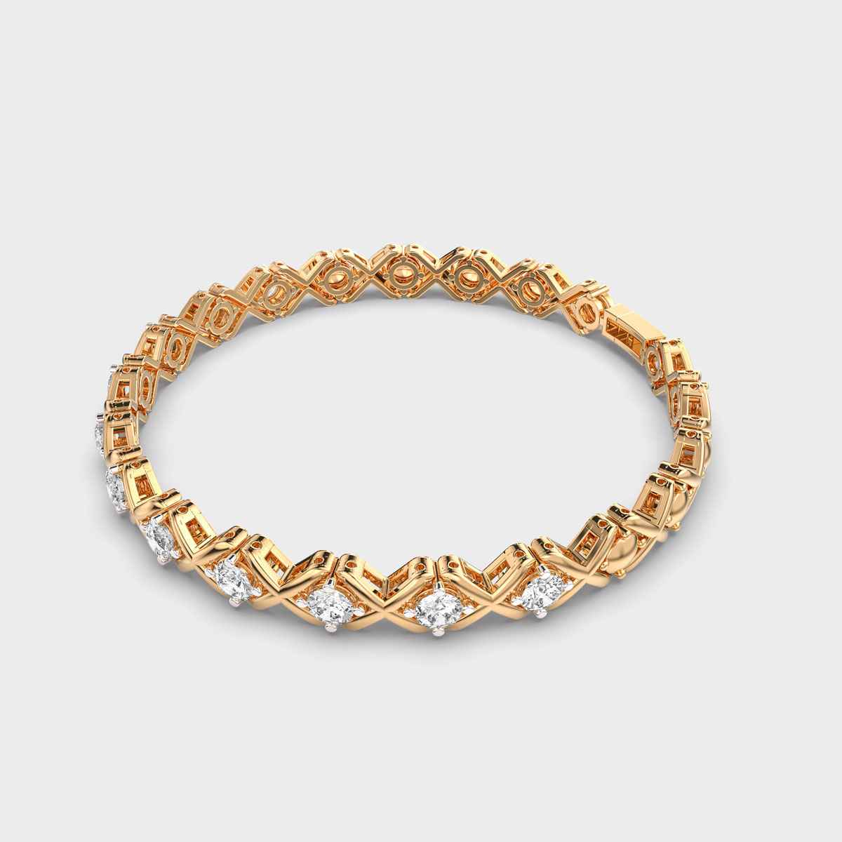 Cross and Nought Bracelet