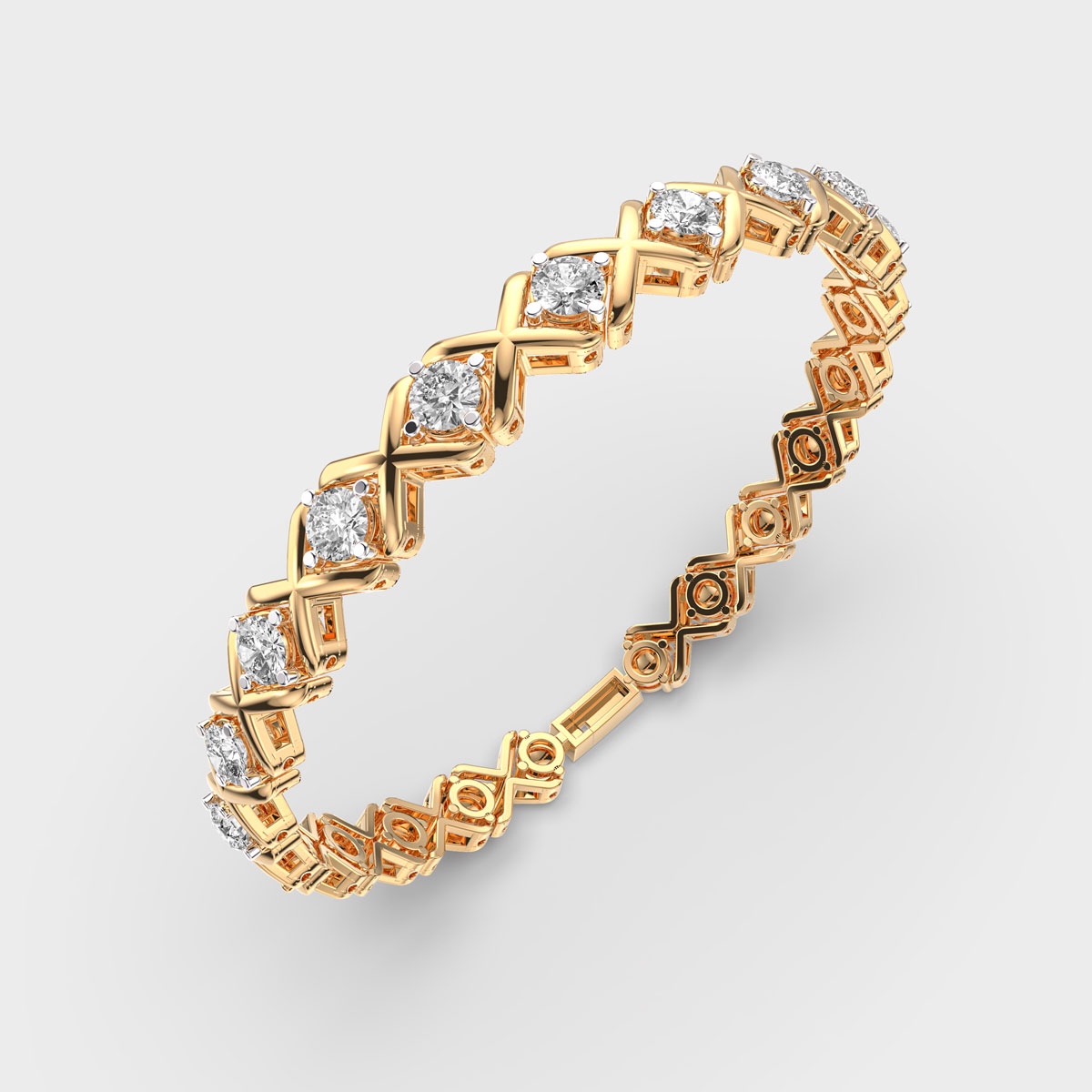 Cross and Nought Bracelet