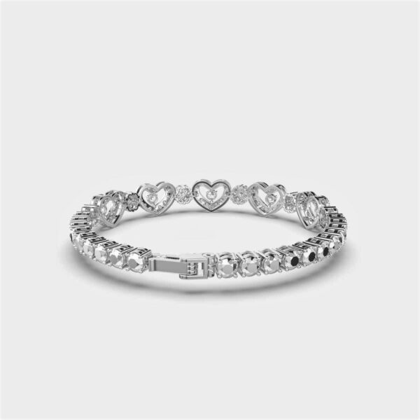 Heart & Dots Diamond Bracelet