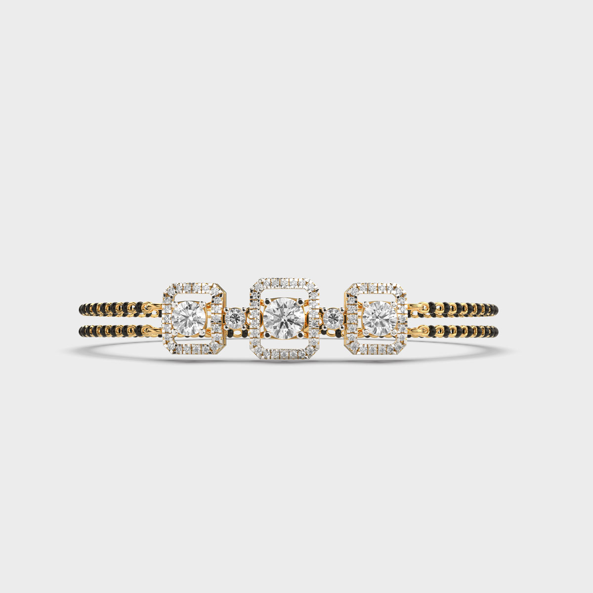 Divya Bandhan Diamond Mangalsutra Bracelet (With Chain)