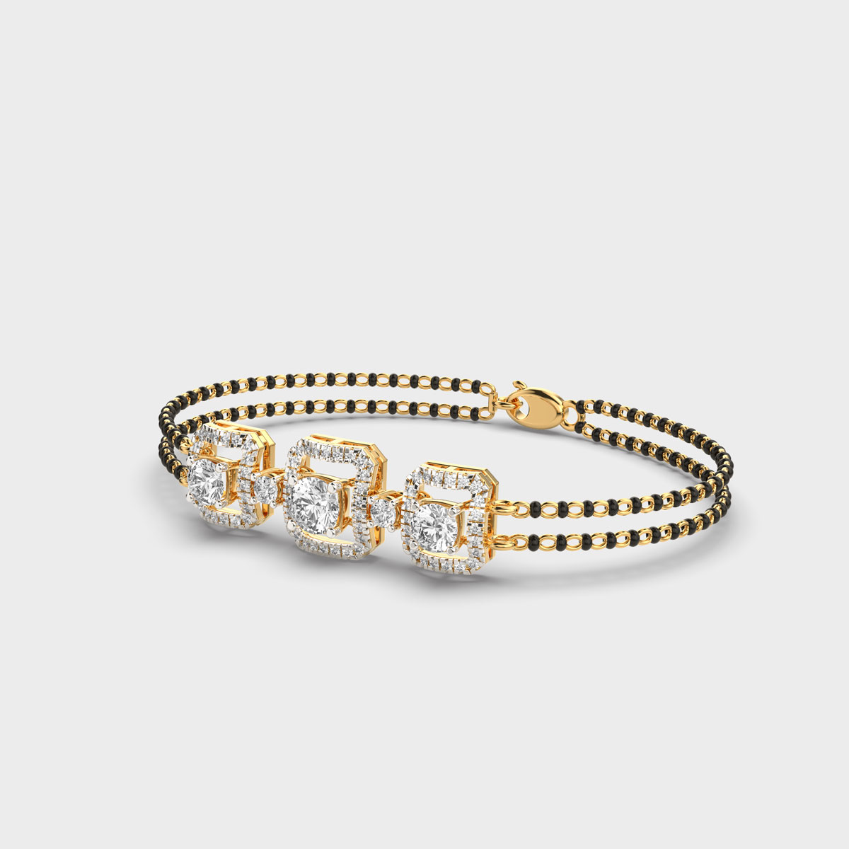 Divya Bandhan Diamond Mangalsutra Bracelet (With Chain)