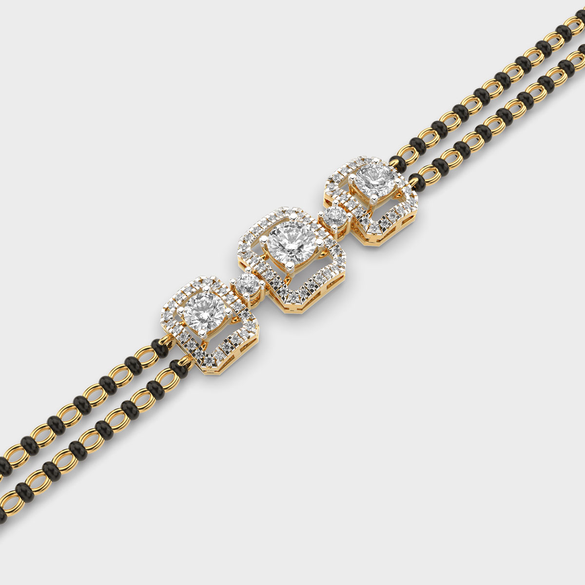 Divya Bandhan Diamond Mangalsutra Bracelet (With Chain)