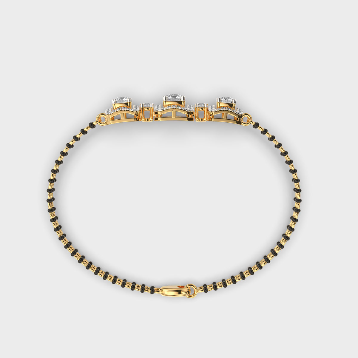 Divya Bandhan Diamond Mangalsutra Bracelet (With Chain)