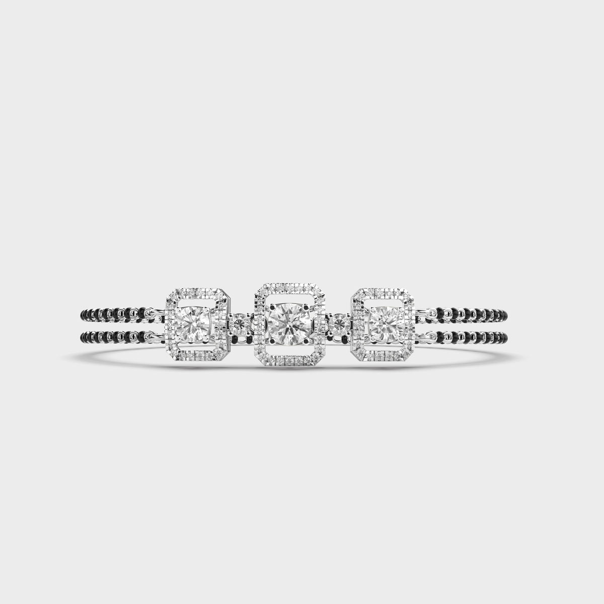 Divya Bandhan Diamond Mangalsutra Bracelet (With Chain)