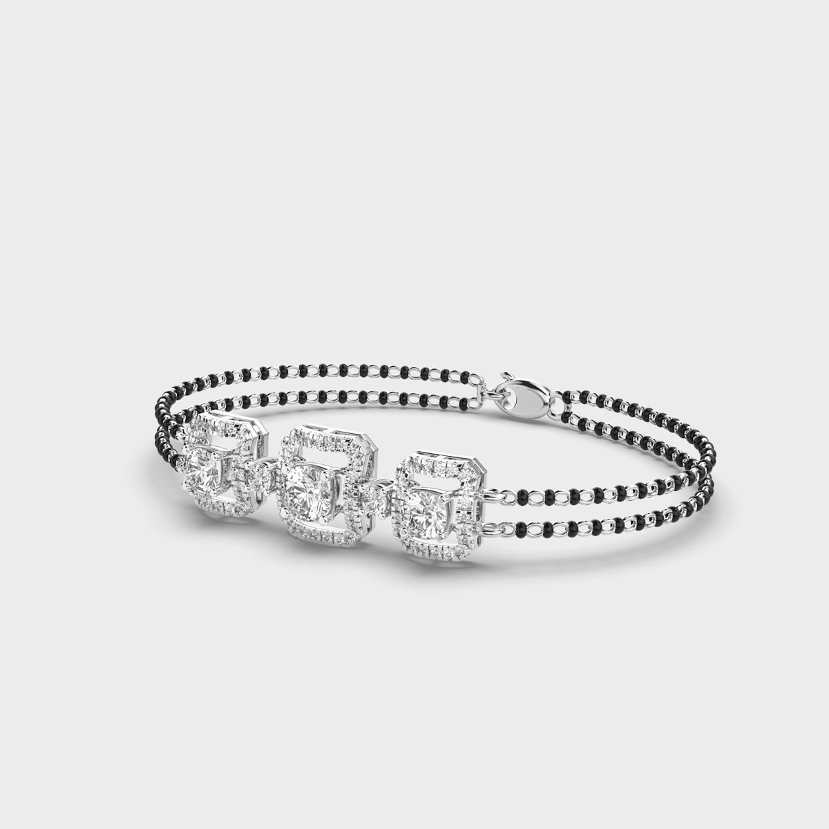 Divya Bandhan Diamond Mangalsutra Bracelet (With Chain)