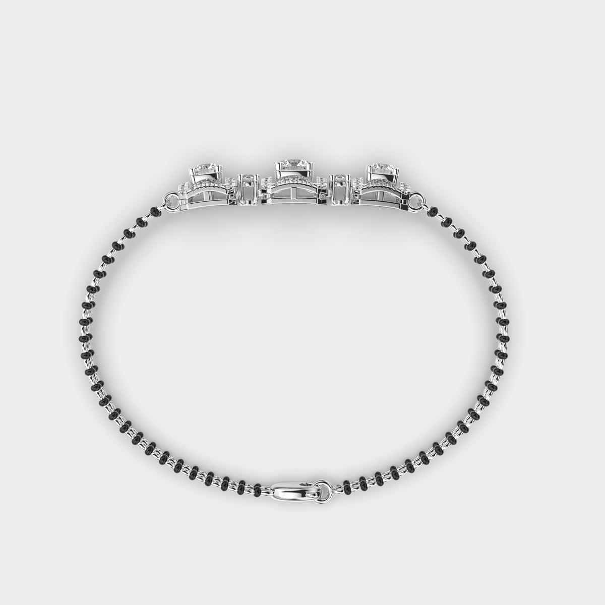 Divya Bandhan Diamond Mangalsutra Bracelet (With Chain)